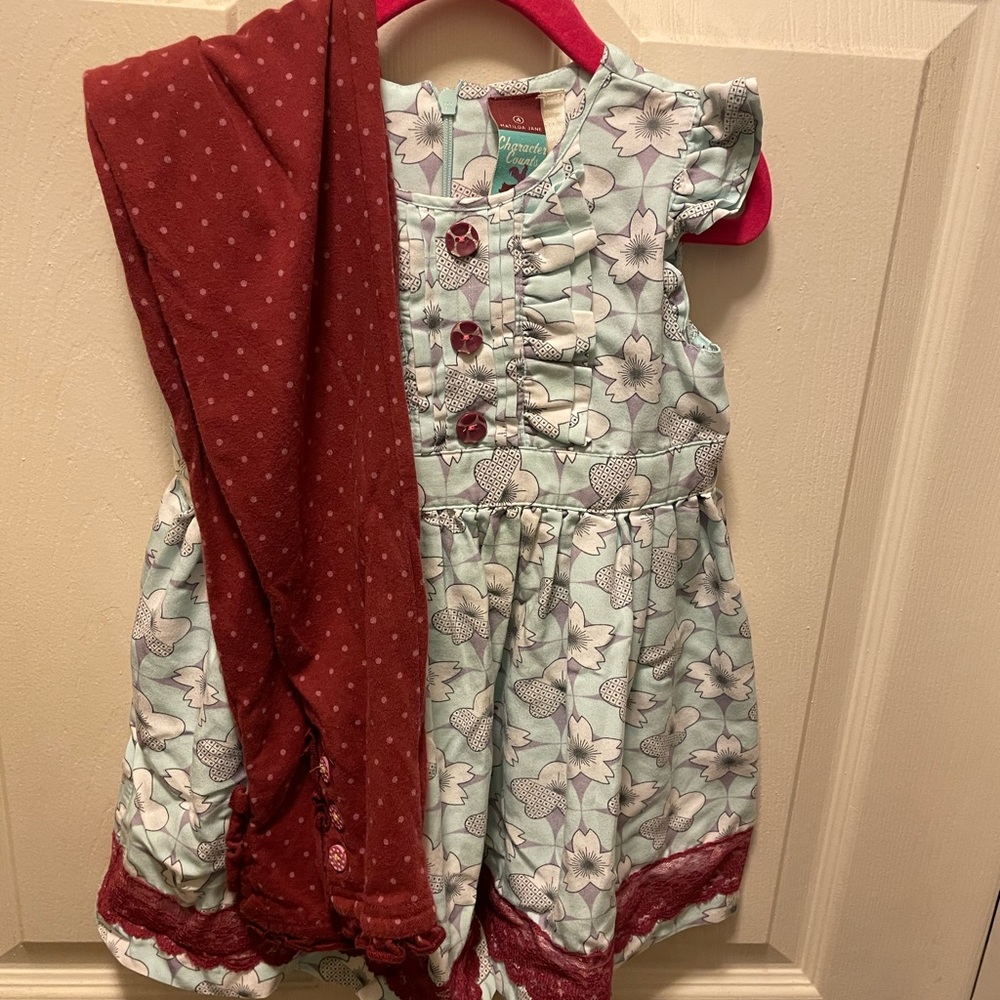 Matilda Jane 2 piece set size 4 top, 6 pants.